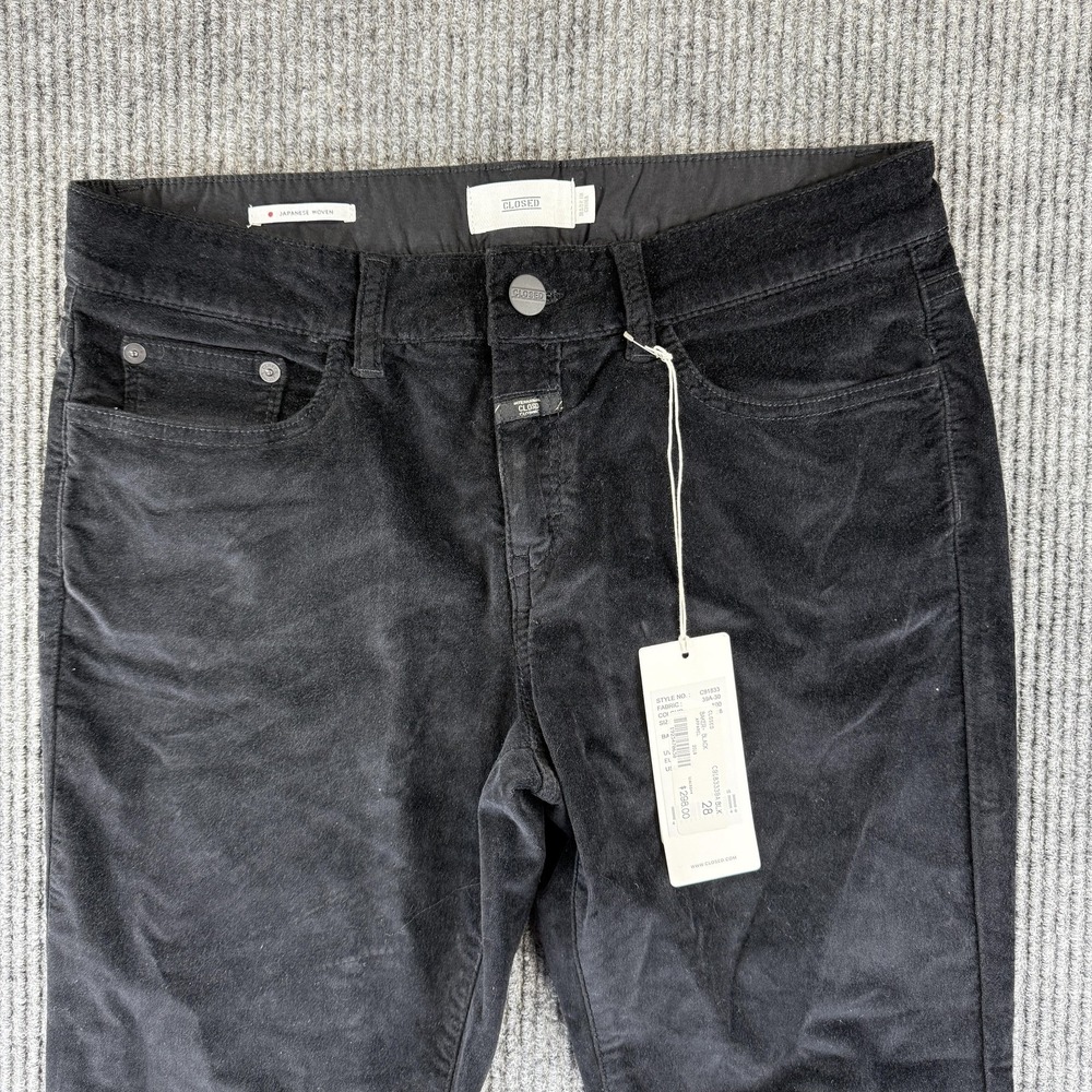 Closed Jeans Womens‎ 28 Black Baker Japanese Woven Garment Dyed Slim Stretch